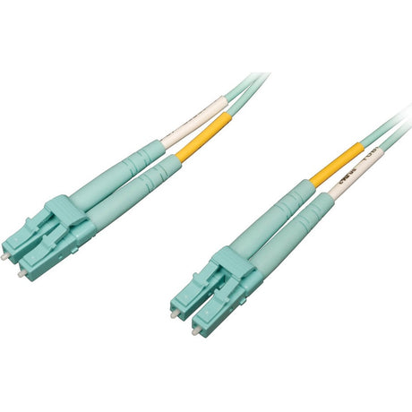 Eaton Tripp Lite Series 10Gb/40Gb/100Gb Duplex Multimode 50/125 OM4 LSZH Fiber Patch Cable (LC/LC), Aqua, 2M (6.6 ft.) — N820-02M-OM4