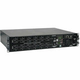 Eaton Tripp Lite Series 2.9kW Single-Phase Switched Automatic Transfer Switch PDU, 2 120V L5-30P Inputs, 24 5-15/20R & 1 L5-30R Outputs, 2U, TAA — PDUMH30ATNET