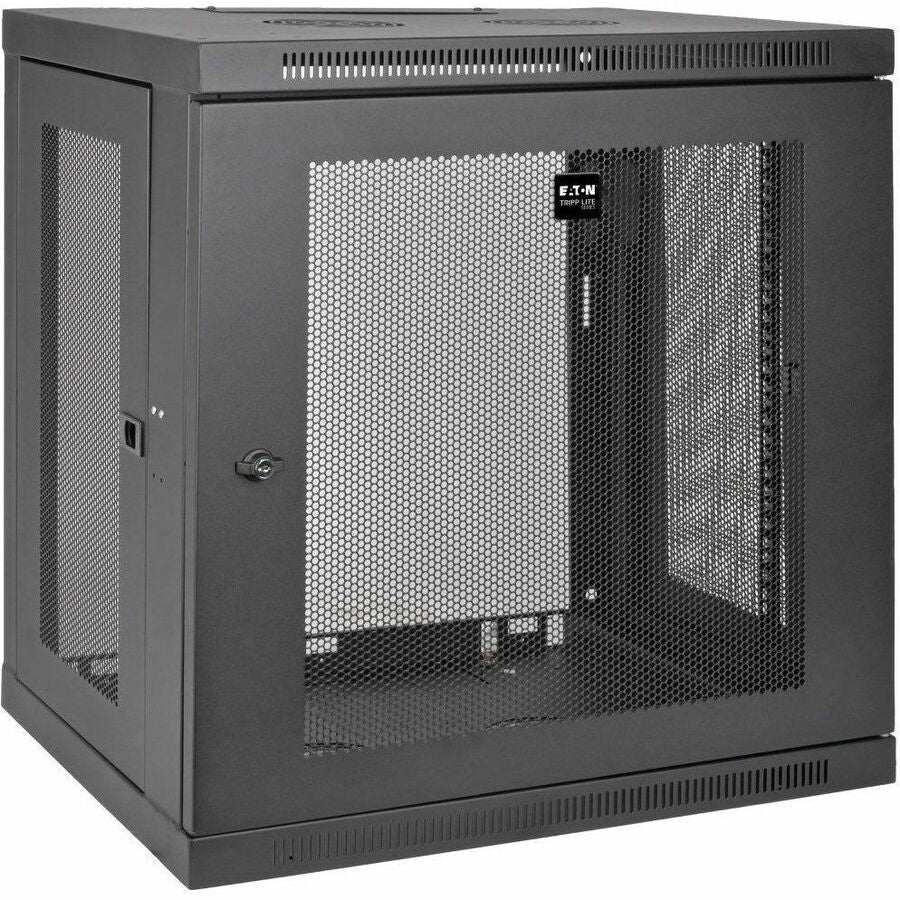 Eaton Tripp Lite Series SmartRack 12U Low-Profile Switch-Depth Wall-Mount Small Rack Enclosure — SRW12U