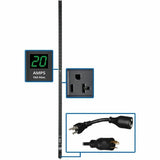 Eaton Tripp Lite Series 2kW Single-Phase Local Metered PDU, 100-127V Outlets (36 5-15/20R), L5-20P/5-20P adapter, 0U Vertical, 72-in. — PDUMV20-72