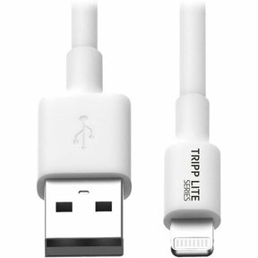Eaton Tripp Lite Series USB-A to Lightning Sync/Charge Cable (M/M) - MFi Certified, White, 6 ft. (1.8 m) — M100-006-WH