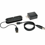 Eaton Tripp Lite Series 4-Port USB 2.0 Ultra-Mini Compact Hub with Power Adapter — U222-004-R