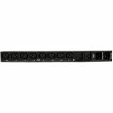 Eaton Tripp Lite Series 3.8kW Single-Phase Local Metered Automatic Transfer Switch PDU, Two 200-240V C20 Inlets, 8 C13 & 2 C19 Outputs, 1U, TAA — PDUMH20HVAT