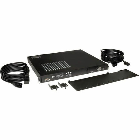 Eaton Tripp Lite Series 3.8kW Single-Phase Local Metered Automatic Transfer Switch PDU, Two 200-240V C20 Inlets, 8 C13 & 2 C19 Outputs, 1U, TAA — PDUMH20HVAT