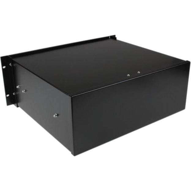 StarTech.com 4U Black Steel Storage Drawer for 19in Racks and Cabinets - 4U Black Sliding Rack Storage Drawer — 4UDRAWER