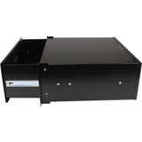 StarTech.com 4U Black Steel Storage Drawer for 19in Racks and Cabinets - 4U Black Sliding Rack Storage Drawer — 4UDRAWER