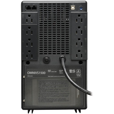 Eaton Tripp Lite Series OmniVS 120V 1500VA 940W Line-Interactive UPS, Tower, USB port — OMNIVS1500