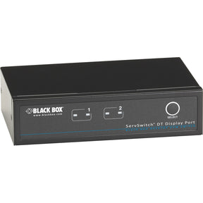 Black Box ServSwitch KVM Switch DT DisplayPort with USB and Audio, 2-Port — KV9702A