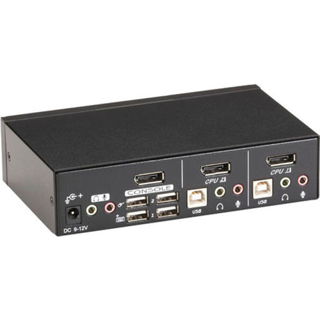 Black Box ServSwitch KVM Switch DT DisplayPort with USB and Audio, 2-Port — KV9702A