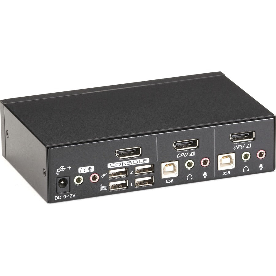Black Box ServSwitch KVM Switch DT DisplayPort with USB and Audio, 2-Port — KV9702A
