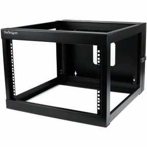 StarTech.com 4-Post 6U Hinged Wall-Mount Network Rack, 19" Open Frame Server Rack, Wall Mount Data Rack for IT Computer Equipment, TAA~ — RK619WALLOH