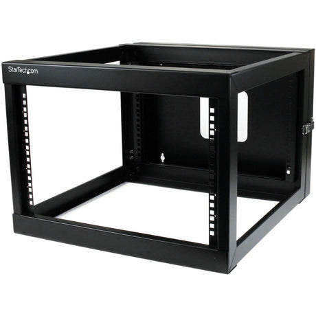 StarTech.com 4-Post 6U Hinged Wall-Mount Network Rack, 19" Open Frame Server Rack, Wall Mount Data Rack for IT Computer Equipment, TAA~ — RK619WALLOH