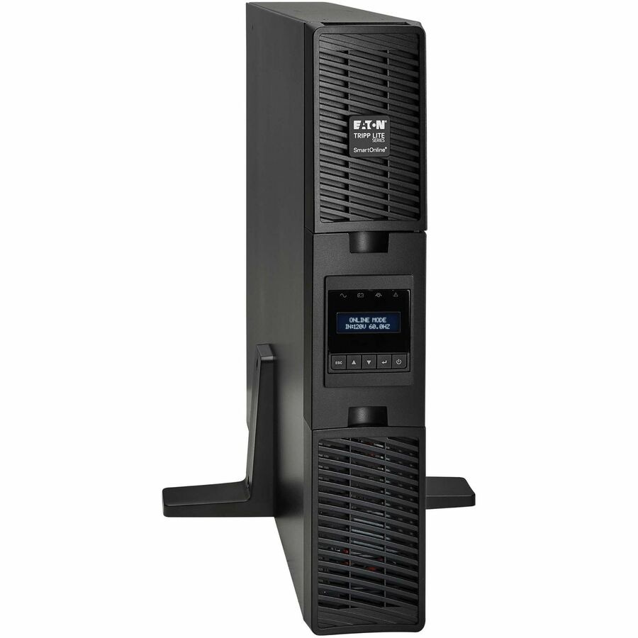 Eaton Tripp Lite Series SmartOnline 2000VA 1800W 120V Double-Conversion UPS - 7 Outlets, Extended Run, Network Card Included, LCD, USB, DB9, 2U Rack/Tower — SU2200RTXLCDN