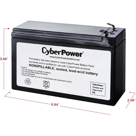 CyberPower RB1280A Replacement Battery Cartridge — RB1280A