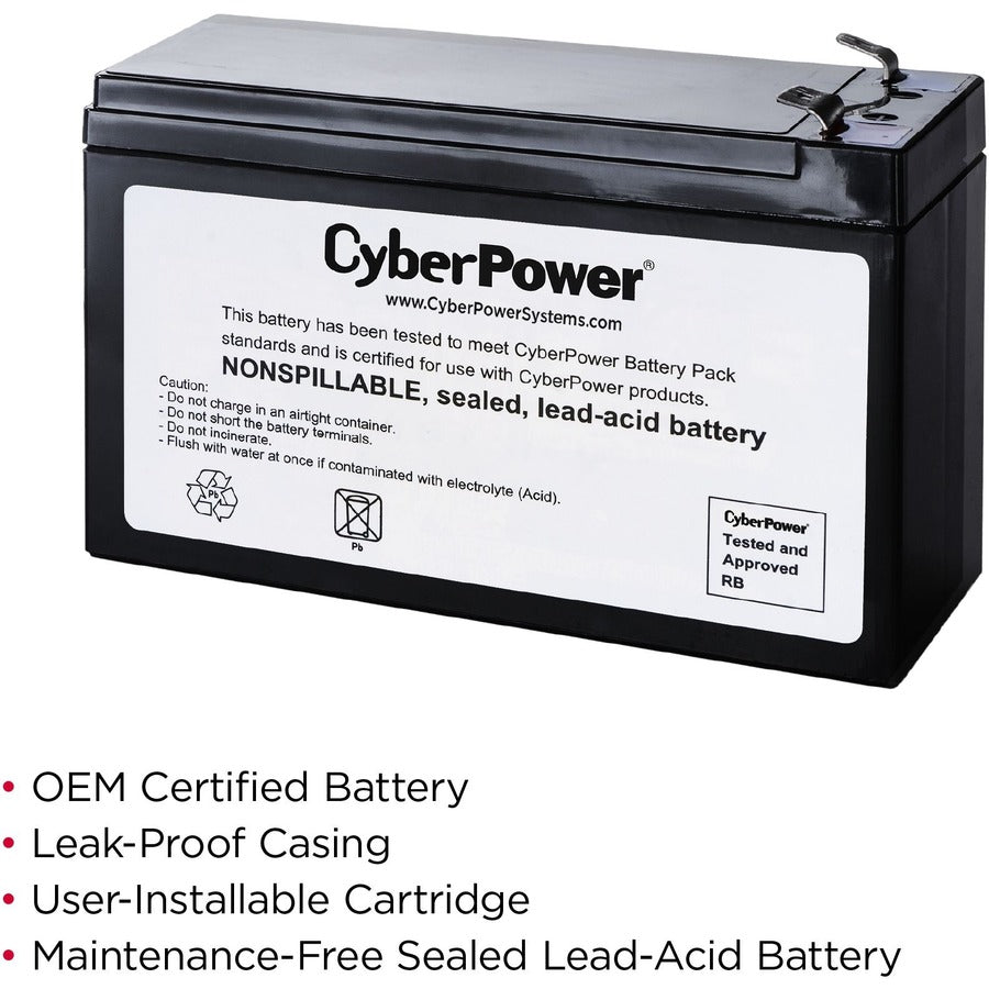 CyberPower RB1280A Replacement Battery Cartridge — RB1280A