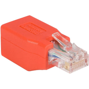StarTech.com Crossover adapter - RJ-45 (M) - RJ-45 (F) - Gigabit - ( CAT 6 ) - red — C6CROSSOVER