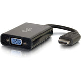 C2G HDMI to VGA Adapter Converter Dongle with Stereo Audio M/F - Black — 41351