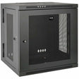 Eaton Tripp Lite Series SmartRack 10U Low-Profile Switch-Depth Wall-Mount Small Rack Enclosure, Hinged Back — SRW10US