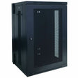 Eaton Tripp Lite Series SmartRack 18U Low-Profile Switch-Depth Wall-Mount Rack Enclosure Cabinet, Hinged Back — SRW18US