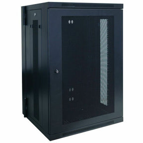 Eaton Tripp Lite Series SmartRack 18U Low-Profile Switch-Depth Wall-Mount Rack Enclosure Cabinet, Hinged Back — SRW18US