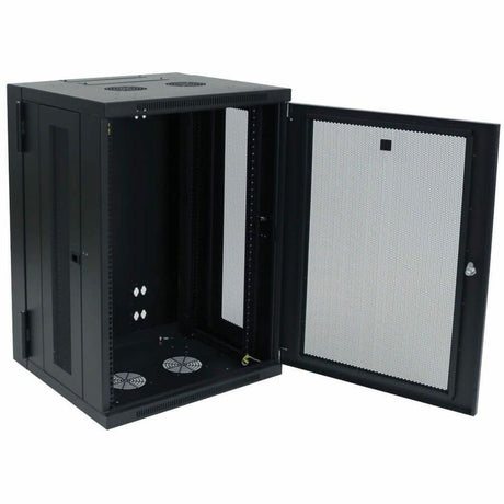 Eaton Tripp Lite Series SmartRack 18U Low-Profile Switch-Depth Wall-Mount Rack Enclosure Cabinet, Hinged Back — SRW18US