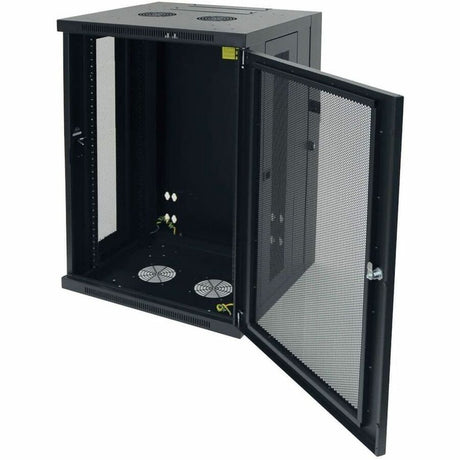 Eaton Tripp Lite Series SmartRack 18U Low-Profile Switch-Depth Wall-Mount Rack Enclosure Cabinet, Hinged Back — SRW18US