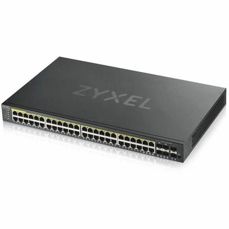 ZYXEL GS1920-48HPv2 48-Port Gigabit Smart Nebula Cloud Managed PoE Switch | 48 PoE+ Ports at 375W with 2 SFP Uplinks | TAA Compliant — GS1920-48HPv2