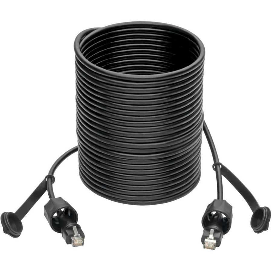 Eaton Tripp Lite Series Industrial Cat5e/Cat6 STP Ethernet Cable - RJ45 M/M, CMX Outdoor, IP68, 26 AWG, TAA, 23 ft. (7.01 m) — N206-PC23-IND