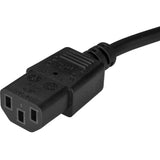 StarTech.com 6ft (2m) Computer Power Cord, Right Angle NEMA 5-15P to C13, 10A 125V, 18AWG, Replacement AC Power Cord, Monitor Power Cable — PXTR1016