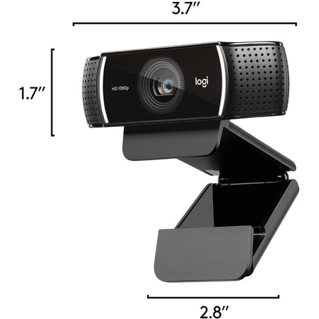 Logitech C922 Webcam - 2 Megapixel - 60 fps - USB 2.0 - 1 Each — 960-001087