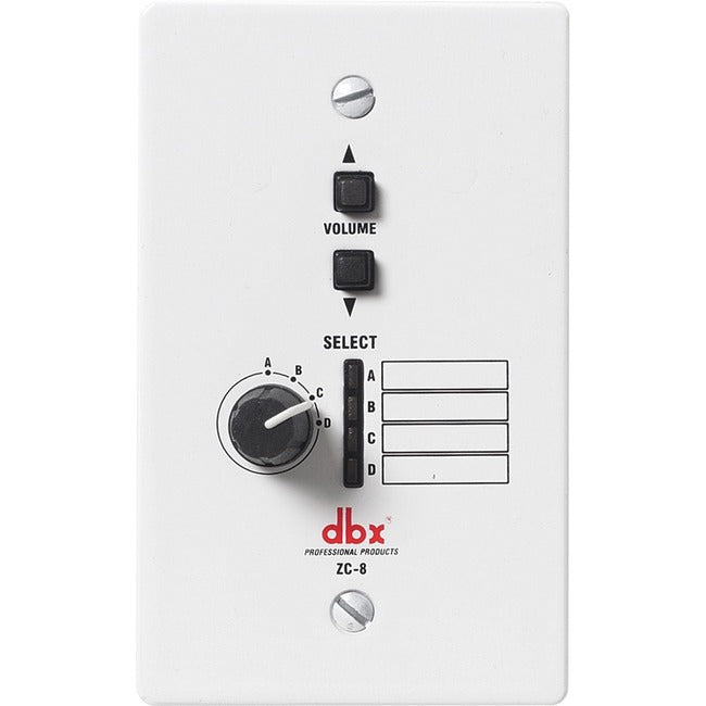 dbx ZC8 Wall-Mounted Zone Controller — DBXZC8V