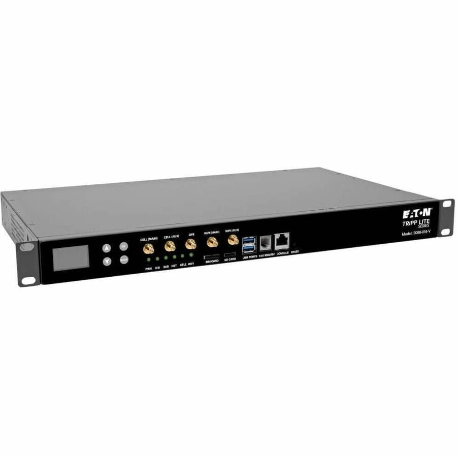 Eaton Tripp Lite Series 16-Port Console Server, USB Ports (2) - 4G LTE, Dual GbE NIC, 16Gb Flash, SD Card, Wi-Fi, Desktop/1U Rack, TAA — B098-016-V