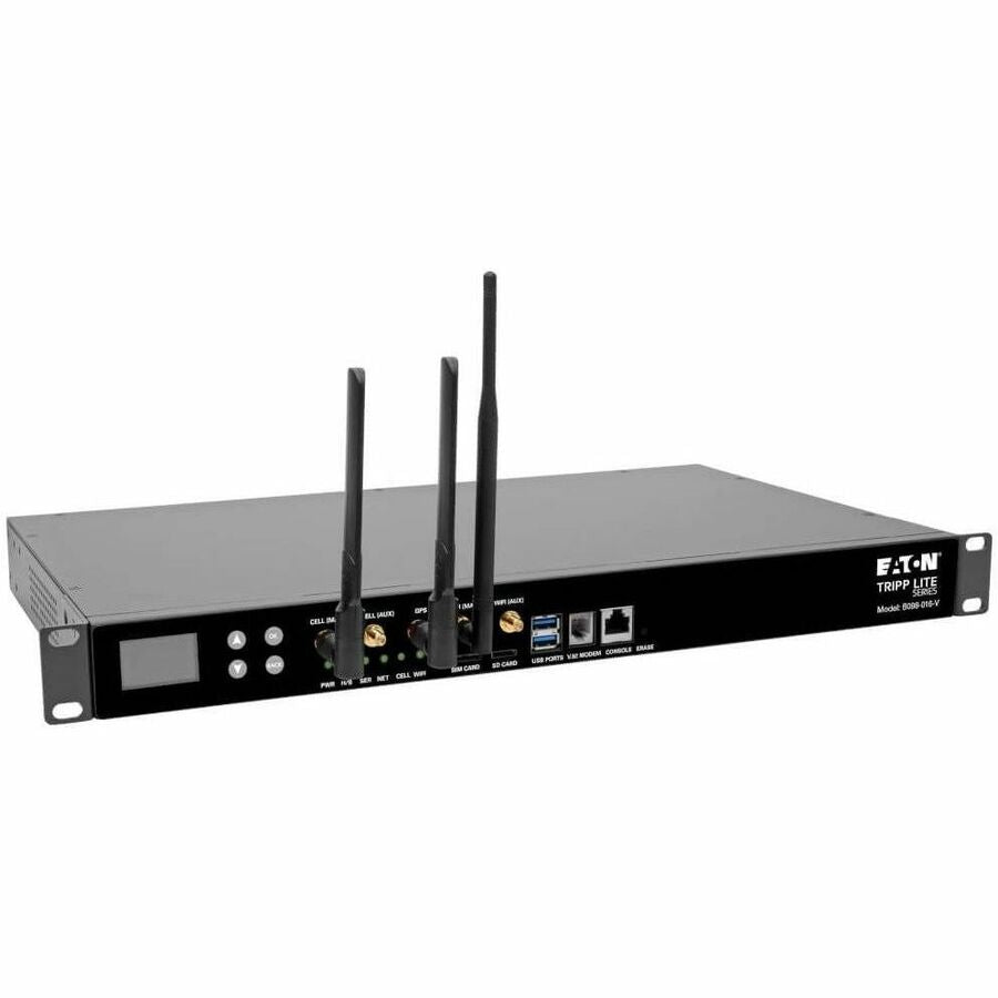Eaton Tripp Lite Series 16-Port Console Server, USB Ports (2) - 4G LTE, Dual GbE NIC, 16Gb Flash, SD Card, Wi-Fi, Desktop/1U Rack, TAA — B098-016-V