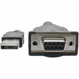 Eaton Tripp Lite Series USB to Null Modem Serial FTDI Adapter Cable with COM Retention (USB-A to DB9 M/F), 18-in. (45.72 cm) — U209-18N-NULL