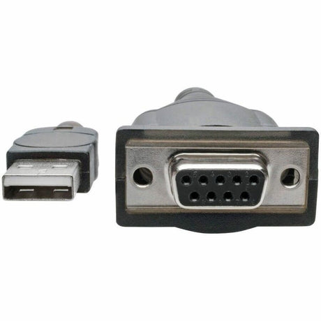 Eaton Tripp Lite Series USB to Null Modem Serial FTDI Adapter Cable with COM Retention (USB-A to DB9 M/F), 18-in. (45.72 cm) — U209-18N-NULL