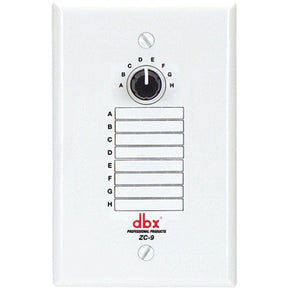 dbx ZC9 Wall-Mounted Zone Controller — DBXZC9V