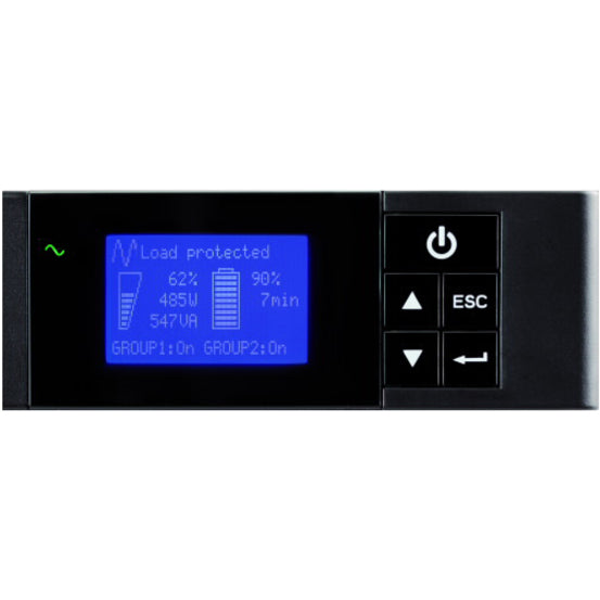 Eaton 5P 1440VA 1100W 120V Line-Interactive UPS, 5-15P, 5x 5-15R Outlets, Lithium-ion Battery, True Sine Wave, Cybersecure Network Card Option, 1U — 5P1500R-L