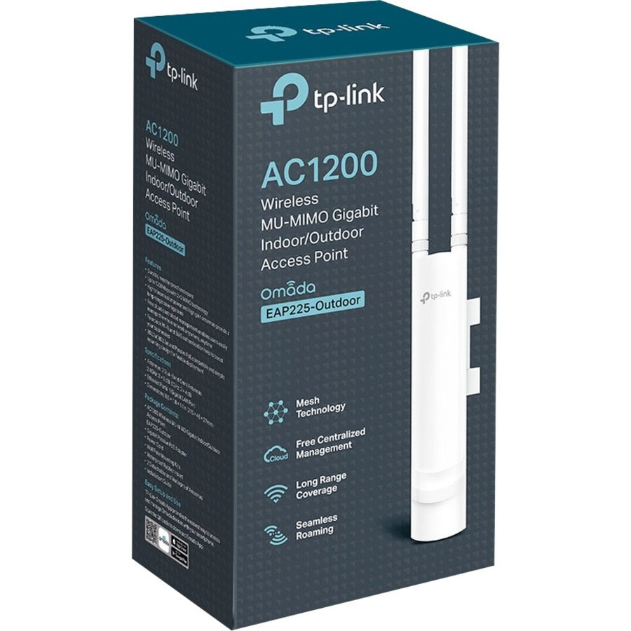 TP-Link EAP225-Outdoor - Omada AC1200 Wireless Gigabit Outdoor Access Point — EAP225-Outdoor