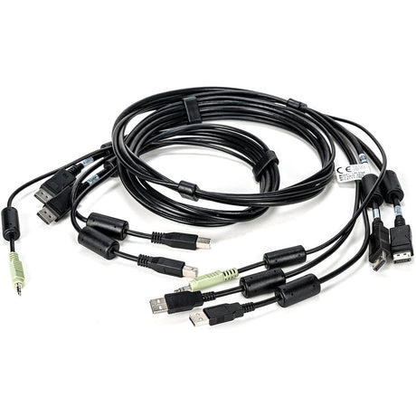 Vertiv Avocent Dual USB Keyboard and Mouse, Dual DisplayPort and Audio Cable, 6 ft. for Vertiv Avocent SV and SC Series Switches — CBL0108