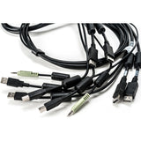 Vertiv Avocent Dual USB Keyboard and Mouse, Dual DisplayPort and Audio Cable, 6 ft. for Vertiv Avocent SV and SC Series Switches — CBL0108