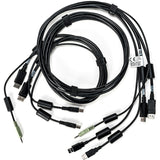 Vertiv Avocent Dual USB Keyboard and Mouse, Dual DisplayPort and Audio Cable, 6 ft. for Vertiv Avocent SV and SC Series Switches — CBL0108