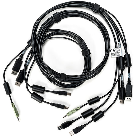 Vertiv Avocent Dual USB Keyboard and Mouse, Dual DisplayPort and Audio Cable, 6 ft. for Vertiv Avocent SV and SC Series Switches — CBL0108
