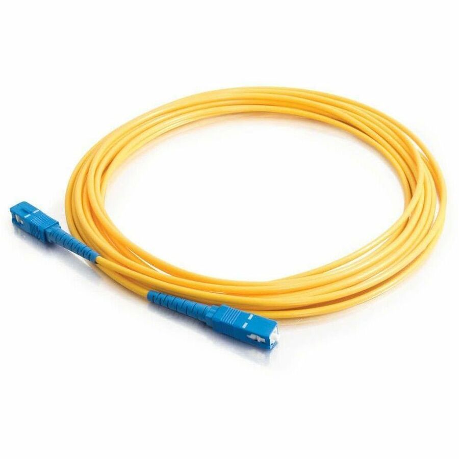 C2G-7m SC-SC 9/125 OS1 Simplex Singlemode PVC Fiber Optic Cable - Yellow — 34726