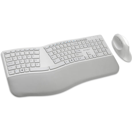 Kensington Pro Fit Ergo Wireless Keyboard and Mouse-Gray — K75407US