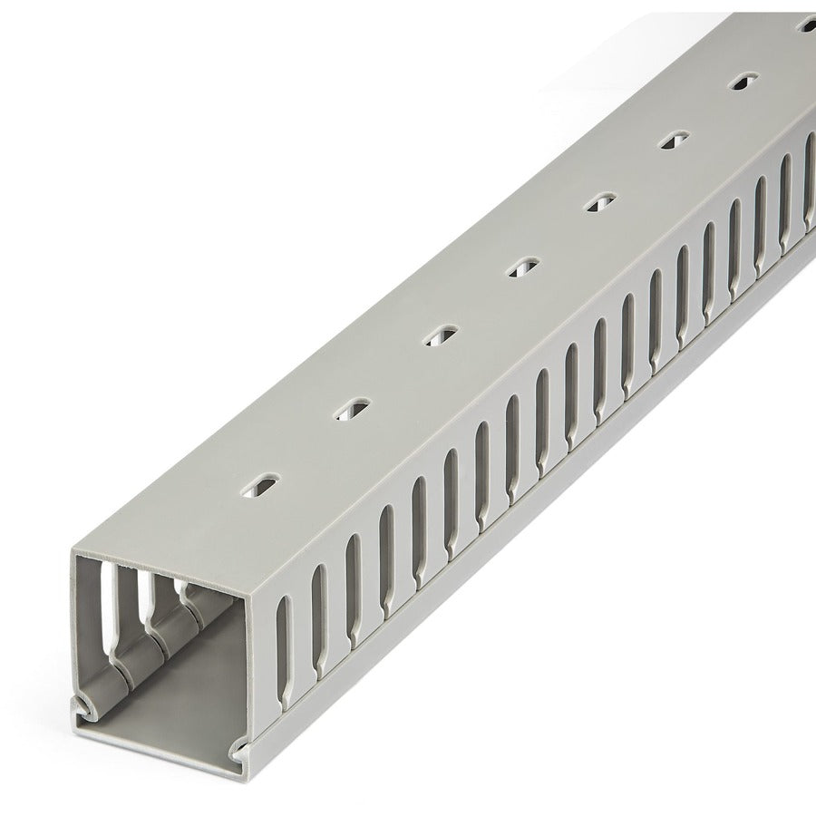 StarTech.com Cable Management Raceway with Cover 2"(50mm)W x 2"(50mm)H, 6.5ft(2m) length, 3/8"(8mm) Slots, Wall Wire Duct, UL Listed — CBMWD5050