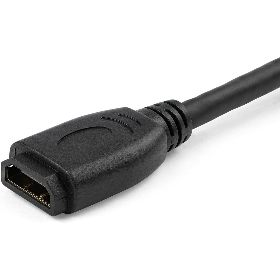 StarTech.com 6"/15cm HDMI Port Saver Cable, 4K 60Hz High Speed HDMI 2.0 Extension Cable with Ethernet, HDMI Male to Female Extension Cord — HD2MF6INL