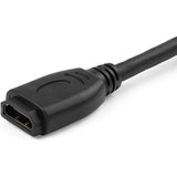 StarTech.com 6"/15cm HDMI Port Saver Cable, 4K 60Hz High Speed HDMI 2.0 Extension Cable with Ethernet, HDMI Male to Female Extension Cord — HD2MF6INL