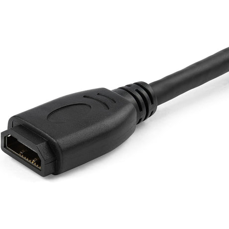 StarTech.com 6"/15cm HDMI Port Saver Cable, 4K 60Hz High Speed HDMI 2.0 Extension Cable with Ethernet, HDMI Male to Female Extension Cord — HD2MF6INL
