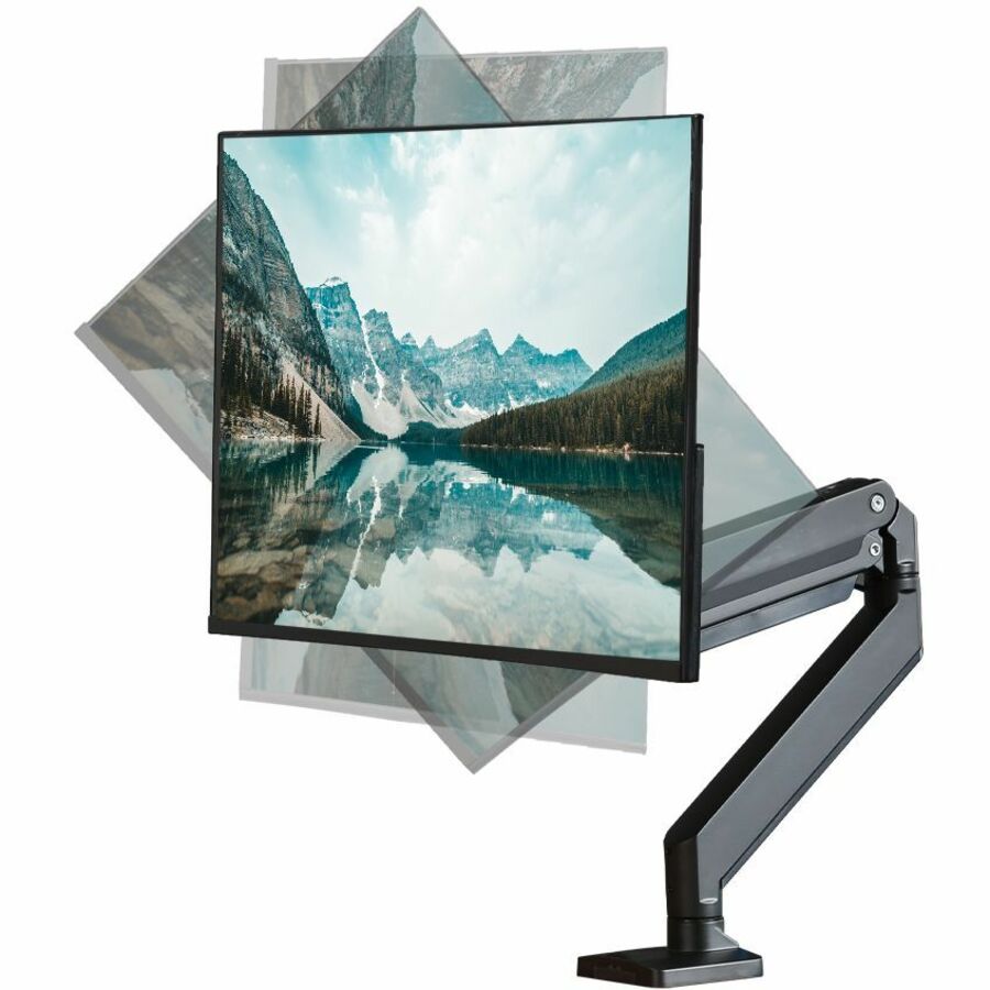 Single Monitor Heavy-Duty Premium Gas Spring Desk Mount - 17" to 43" , VESA 75x75, 100x100, 200x200mm — CE-MT2Z11-S1
