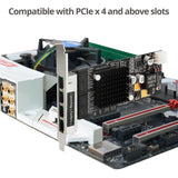 SIIG 4 Port Gigabit Ethernet with POE PCIe Card - Intel 350 — LB-GE0811-S1